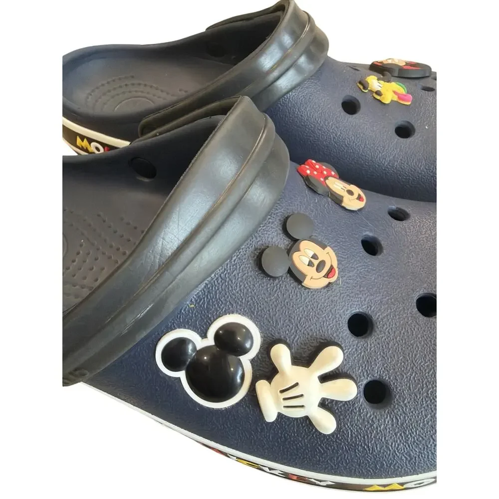 Crocs Disney Crocband Mickey III Clog 205629-90H Navy Blue Mens Size 7